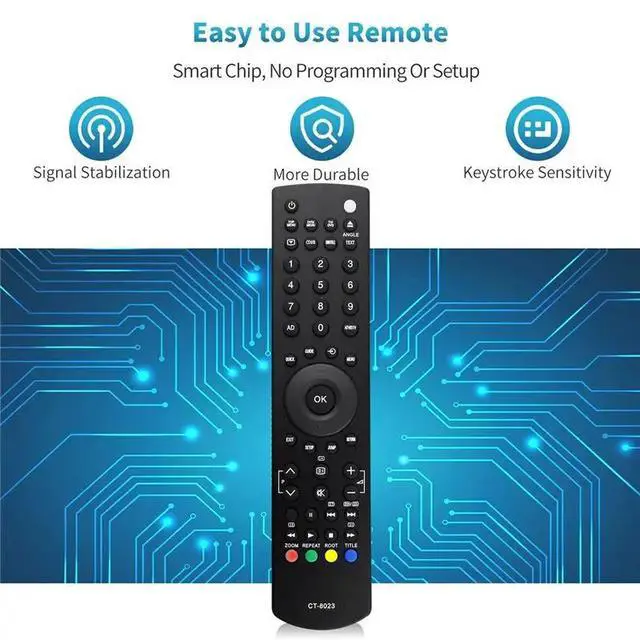 Alt view image 4 of 6 - Replace CT-8023 TV Remote Control for 26DL833R 26DL834R 26KL933R 26KL934R 32DL833R
