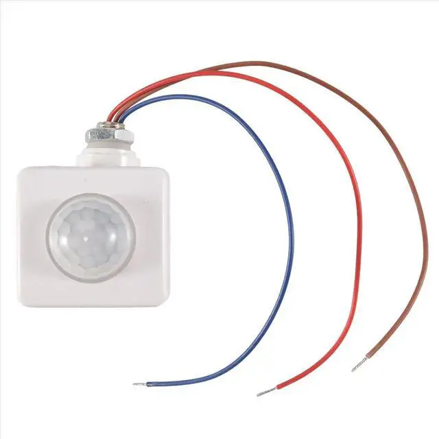Alt view image 5 of 6 - Automatic PIR 85-265V Security PIR Infrared Motion Sensor Detector Wall LED Light Outdoor 160 Degrees 10M Whit