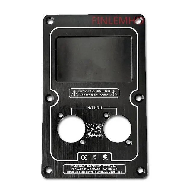 Alt view image 4 of 6 - 1PC DJ Speaker Cable Terminal Plate For SpeakOn 4 Pin Socket Connector Audio Wire Input Aluminum 145mm×90mm