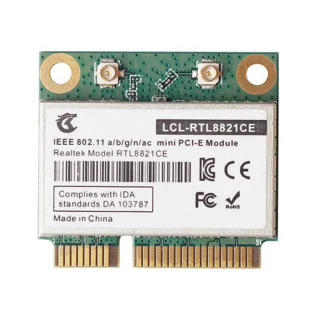 Alt view image 5 of 6 - RTL8821CE 802.11AC for Bluetooth 4.2 433Mbps 2.4Ghz/5Ghz Dual Band Mini PCIe CARD RTL8821 Support Laptop/PC