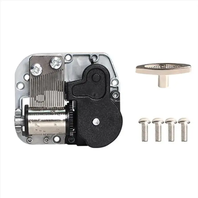 Alt view image 5 of 6 - Music Box Movement DIY Clockwork Type Musical Box Accessories Piano Model Music Box Movement Accessories