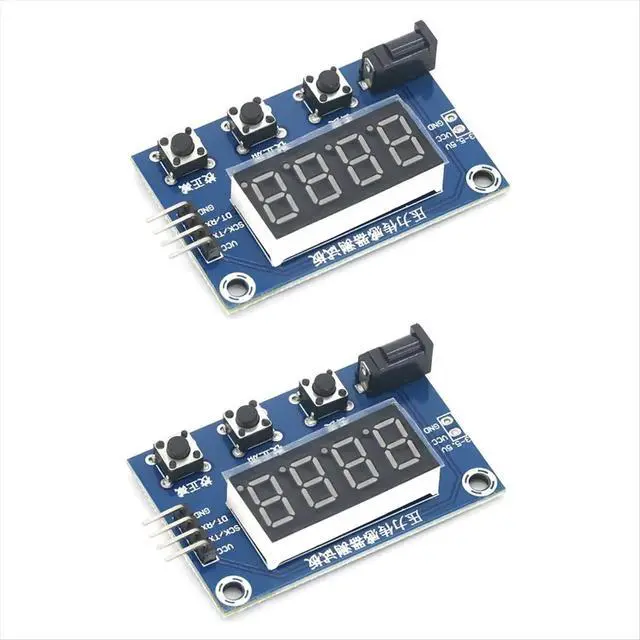 Alt view image 5 of 6 - 2Pcs HX711 Load Cell AD Weight Pressure Sensor AD Module with Display 24-Bit Weighing Instrument Electronic Scal