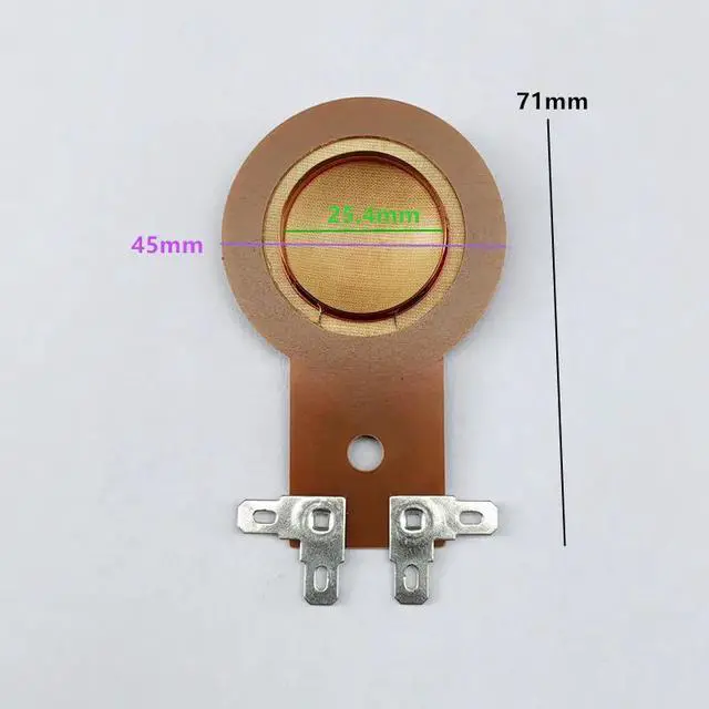 Alt view image 5 of 6 - 2PC HiFi Tweeter Speaker Diaphragm Repair Kit 1 inch Voice Coil 8 Ohm Resin For Home Theater Professional Audio