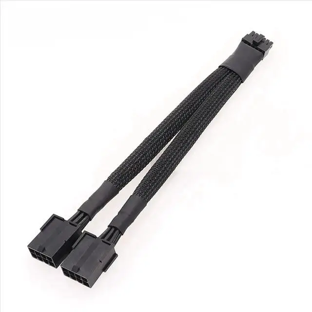 Alt view image 6 of 6 - 2X Video Card 12VHPWR PCIe 5.0 12 Pin to Dual GPU PCIE 8-Pin Cable for RTX30 Series 3070 3080 RTX3090 Public Video Card