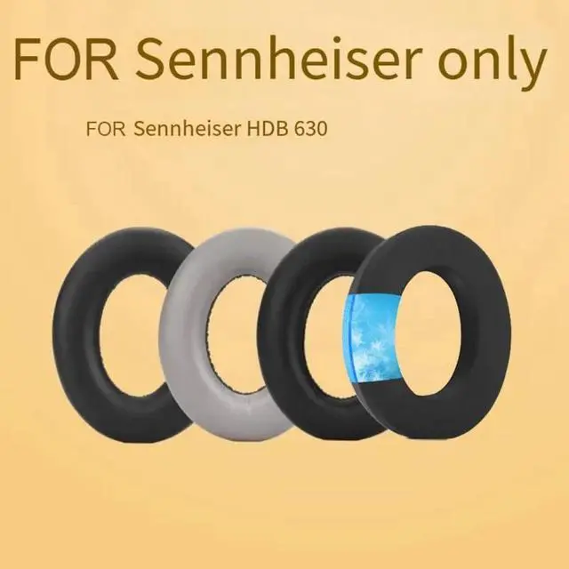 Alt view image 6 of 6 - Soft Memory Foam Earmuffs For Sennheiser HDB 630 Headphones Ear Pads Replacement Parts