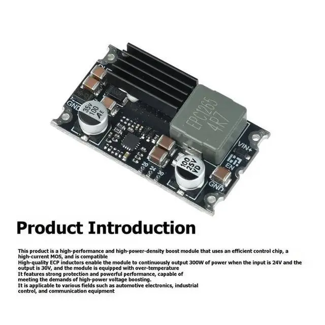 Alt view image 6 of 6 - For DIY Power Supply Build Compatible 15A 5-24V To 15V/20V 24V 30V Boost Module 300W High Power Voltage Regulator