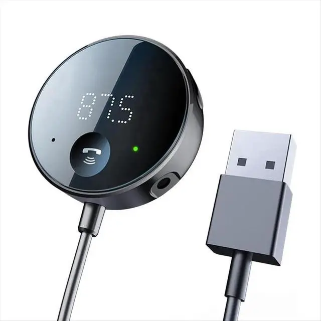 Alt view image 5 of 6 - Bluetooth FM Transmitter for Car, Bluetooth AUX Adapter, Bluetooth Receiver for Car Music/Hands-Free Calls/Stereo Audio