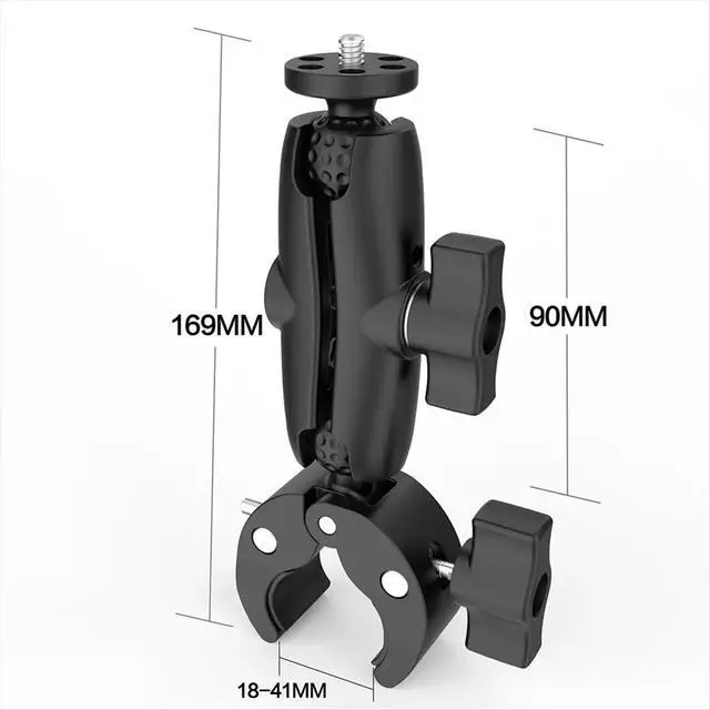 Alt view image 6 of 6 - For / Camera 1 Inch 25mm Motorcycle Ram Ball Mount Support Bike Handlebar Railing Super Clamp A