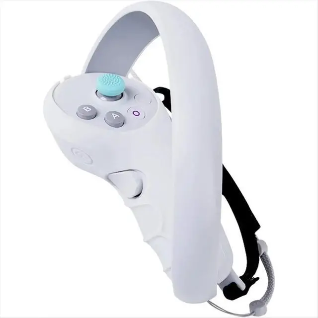Alt view image 4 of 6 - Touch Controller Silicone Grip Cover for 4 VR Handle Protective Cover Anti-Dirt Controller Cover Handle Skin Green
