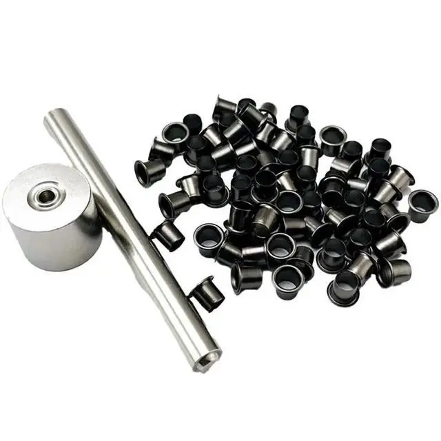 Alt view image 4 of 6 - 100Pcs K-Sheath Eyelet Rivets Installation Fix Tools Replacement 7.5MM Kydex Sheath Scabbards Eyelets Buckle Nail Pin