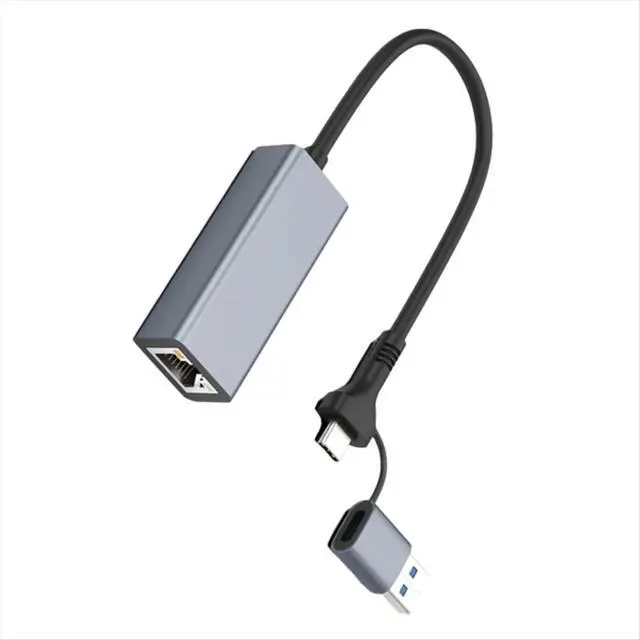Alt view image 6 of 6 - 1000M Ethernet Gigabit Adapter USB3.0 Type C to RJ45 Driver-Free 1000Mbps Gaming Gigabit Ethernet Hub Docking Station