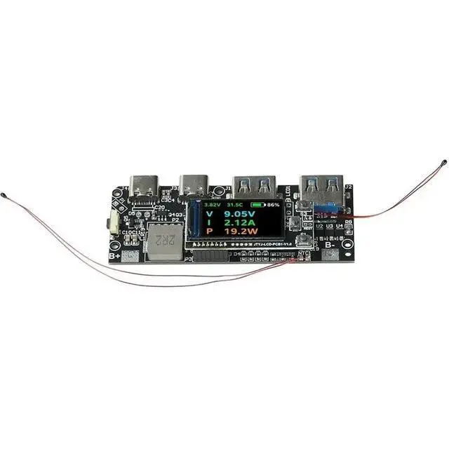 Alt view image 4 of 4 - 22.5W Bidirectional Fast Charging Module With TFT Color Display And Thermal Protection For Power Bank Mainboard, With PD