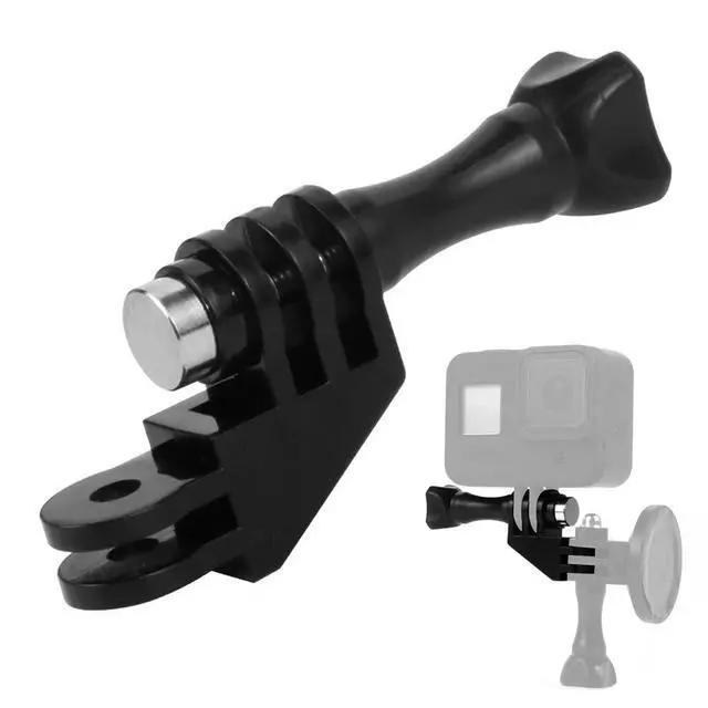 Alt view image 4 of 6 - 360 Degree Rotating Joint Connector Bracket 90 Degree Elbow Tripod Mount Adapter for 13 12 11 Action Camera