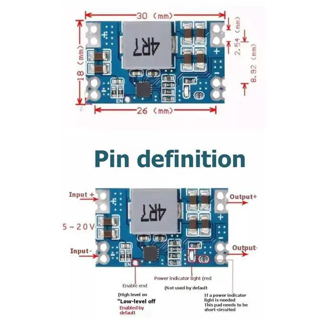 Alt view image 4 of 6 - 10PCS Mini560 DC-DC Converter 5A Voltage Regulator Stabilized Power Supply for Various Applications 12V