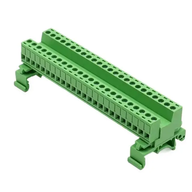Alt view image 5 of 6 - 24P Complete DIN Rail Terminal Set/DIN Rail Terminal Block 2EDG--5.08mm Solderless Plug-in Type