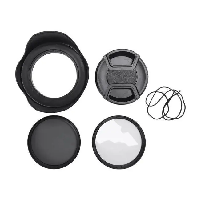 Alt view image 6 of 6 - CPL UV Filter Kit 58mm for 700D 100D 600D 1200D Lens Hood Cap