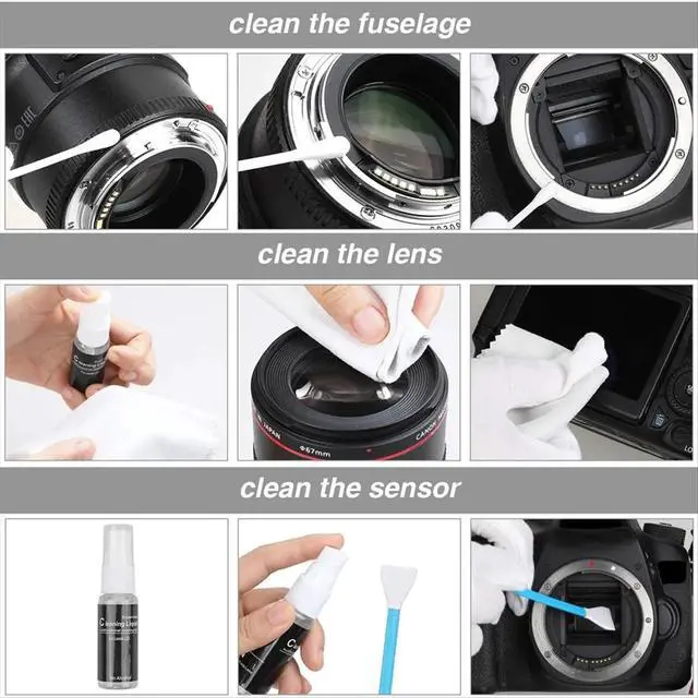 Alt view image 4 of 6 - Camera Cleaning Kit Professional DSLR Lens Digital Camera Sensor Cleaning Tool for