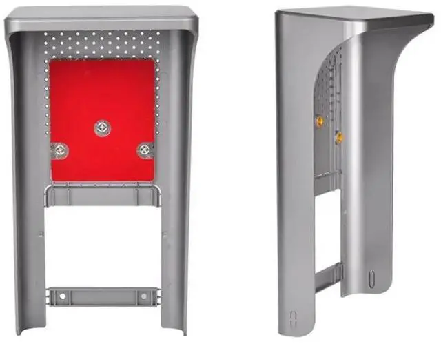 Alt view image 5 of 6 - For Villa Door Station Rain Cover Wall Mount Protective Shield 4.3In For Face Recognition Access Control Device Rainproof
