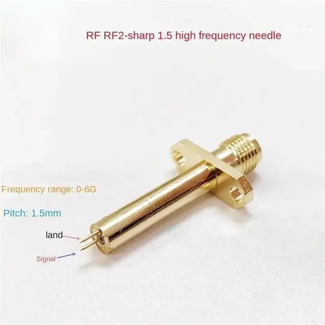 Alt view image 5 of 6 - Headset Test Probe 1.5 Pitch Pointy Needle SMA Cell Phone Test Head For RF High Frequency Double Needle