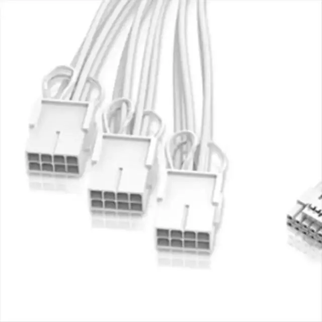 Alt view image 4 of 6 - PCI-E 5.0 Sleeved Extension Cable, 12VHPWR 16AWG PSU Extension Cable for GPU 4070 4070ti 4080 4090 &