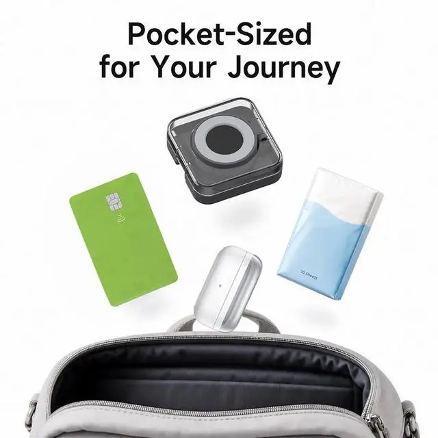 Alt view image 6 of 6 - Charger Case for Galaxy Watch Cable Charging Cord Organizer Storage Box Phone Holder Watch Stand B