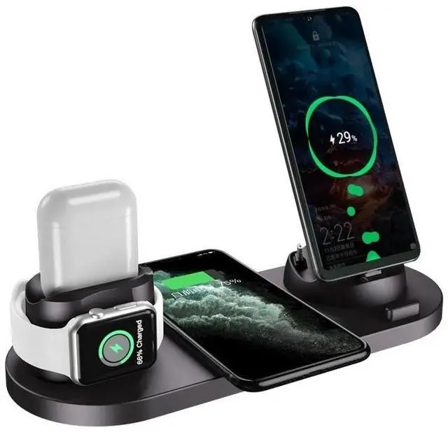 Alt view image 5 of 6 - 6-In-1 Charging Station For Devices Fast Dock