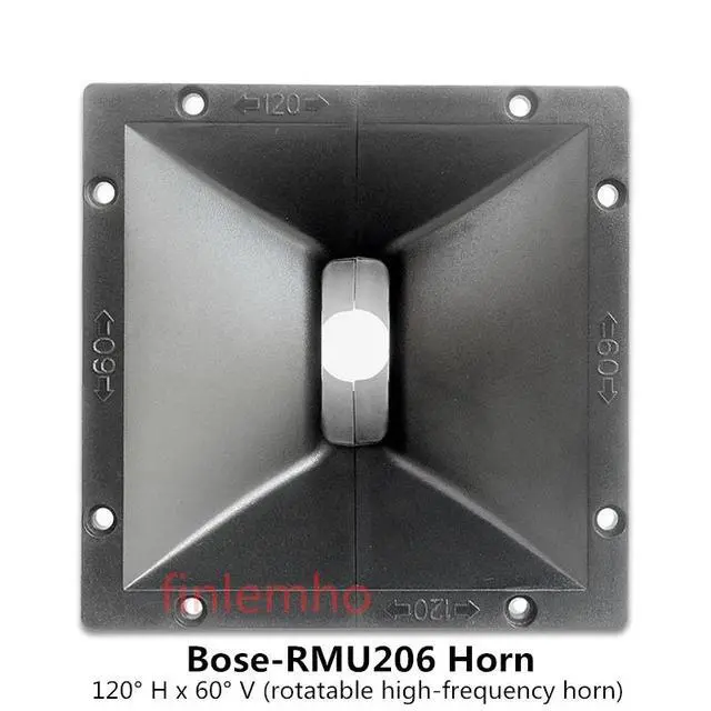 Alt view image 4 of 6 - 1PC DJ Speaker Tweeter Horn 120°x60° RMU206 Speaker Waveguide For Public Address Professional Audio Mixer Console Home Theater