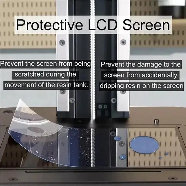 Alt view image 5 of 6 - For Anycubic Photon Mono M5S/M5S Pro 10.1 Inch LCD Screen Protector- Anti Scratch Protective Film(10PCS)