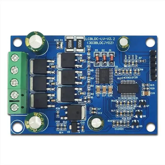 Alt view image 6 of 6 - Motor Driver Board Module JY02 DC Brushless Hall Motor Driver Board SPWM Driving Mode 12-37V Input Module