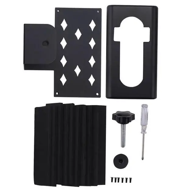 Alt view image 4 of 6 - Anti-Theft Video Doorbell Mount, No-Drill Mounting Bracket Wedge Adapter Holder For Rentals Just A Stand Black
