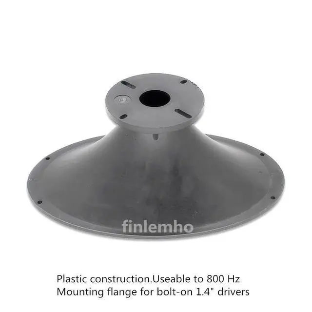 Alt view image 6 of 6 - 1PC DJ Speaker Tweeter Horn 1.4" Throat Oval Waveguide 80° x 50° For Car HiFi Professional Audio Mixer Console Home Theater