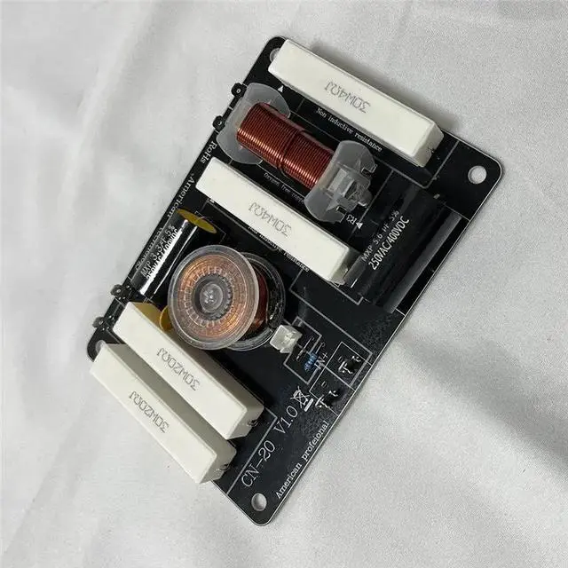 Alt view image 6 of 6 - CN-20 2-Way Speaker Crossover 450W 3000Hz Audio Crossover For 8-12 Inch Speakers 25-44Mm Tweeter