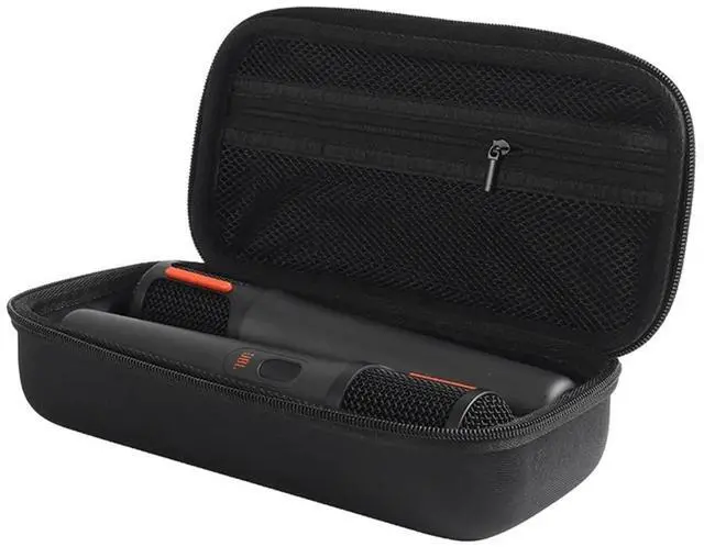 Alt view image 6 of 6 - Microphone Carrying Case for Dual Microphone System Storage Bag for Handheld Mic