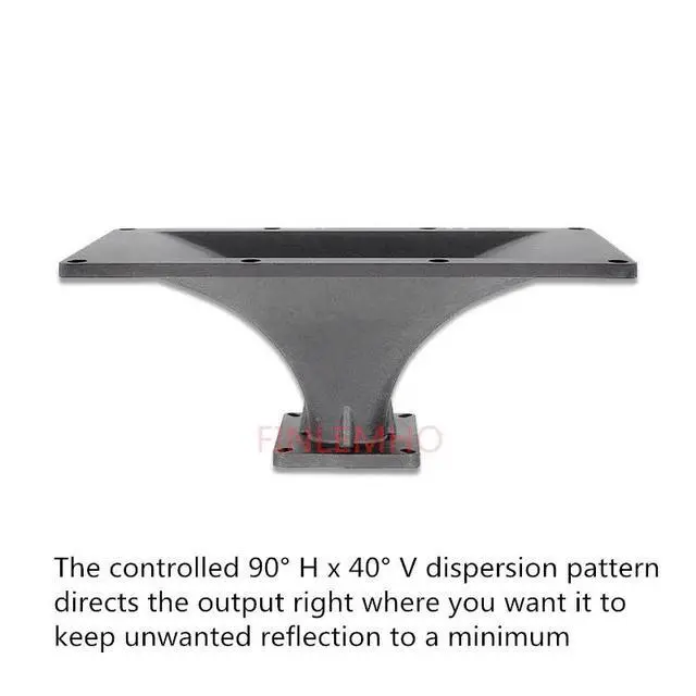 Alt view image 6 of 6 - 1PC DJ Speaker Tweeter Horn 1.4" Throat Waveguide 90° x 40° ME45 For Car HiFi Professional Audio Mixer Console Home Theater