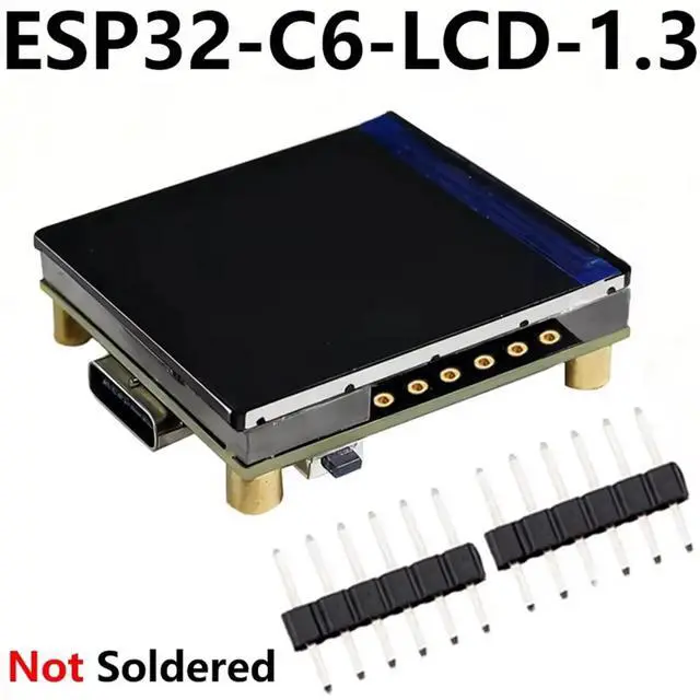 Alt view image 6 of 6 - -C6 1.3" LCD RISC-V Development Board, ST7789 240x240 Display, BLE 5 for , SD-Port QST LVGL