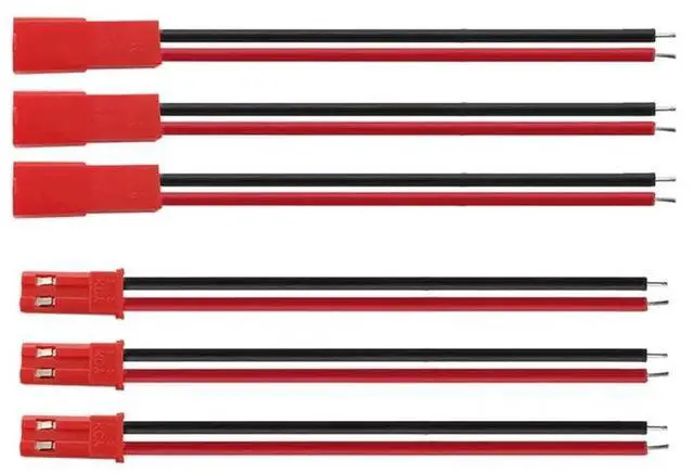 Alt view image 6 of 6 - 150 Pairs 10Cm JST Connector Plug Cable Male+Female For RC Battery,JST Pair Of Plug With Cord