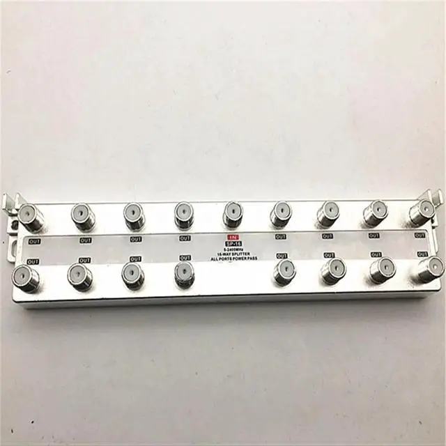 Alt view image 6 of 6 - 5-2400 MHz 16 Way Out Cable TV Splitter Signal Booster Distribution for Signal Mixer Satellite TV Splitter