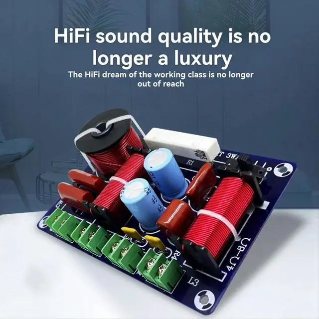 Alt view image 4 of 6 - 3-Way 250W 850/5200Hz Frequency Divider Filter Audio Speaker Crossover Module DIY Medium Hifi Stereo Audio Systems