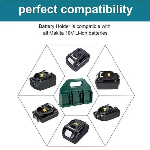 Alt view image 5 of 6 - 6 Slot Holder And Rugged Case Organizer For 18V&14.4V