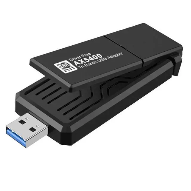 Alt view image 5 of 6 - AX5400 6E USB Adapter Card 2.4G/5G/6GHz Tri-Band 5400Mbps USB3.0 6E Adapter for Win10&Win11