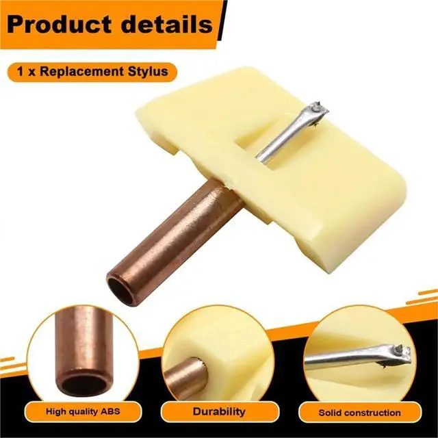 Alt view image 6 of 6 - Stylus Needle Replacement for Seeburg JukeBox V204 P340 345 4728-D7 Vinyl Phonograph Turntable Part with Brush