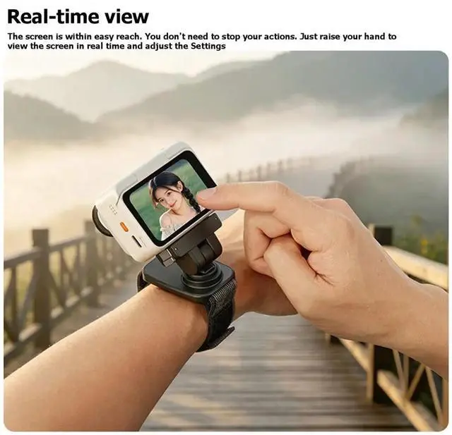 Alt view image 6 of 6 - Magnetic Wrist Strap Mount for GO Ultra 360 Rotate Quick Release Arm Band Straps