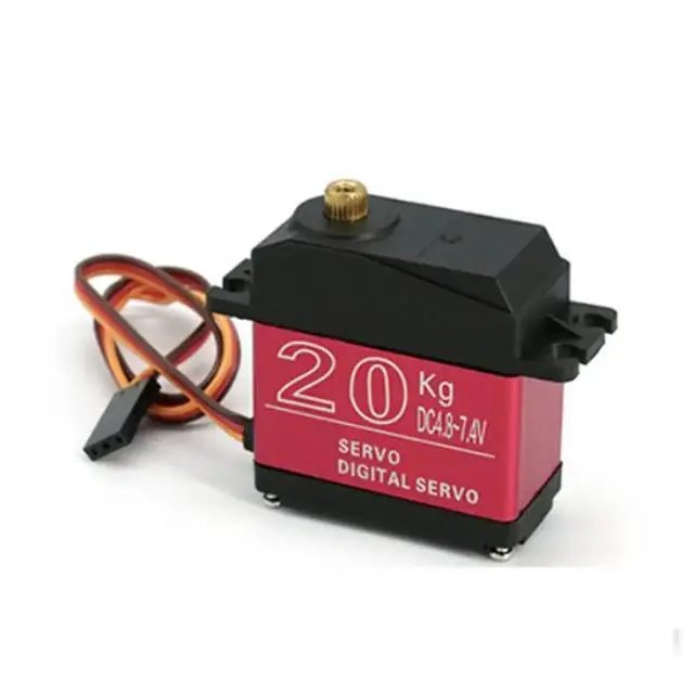 Alt view image 5 of 6 - 20KG 180° Digital Servo High Torque Torque Metal Shell Iarge Angle Model Airplane Model Car Waterproof Robotic Arm
