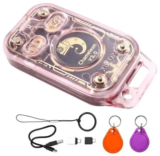 Alt view image 4 of 6 - Chameleon V3.0 RFID Smart Chip Reader +2XUID Keychain Smart Card Emulator Reader Writer ID IC 125K 13.56M Tag Copyer