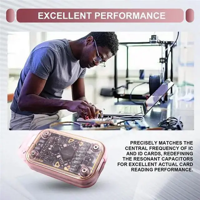 Alt view image 5 of 6 - Chameleon V3.0 RFID Smart Chip Reader +2XUID Keychain Smart Card Emulator Reader Writer ID IC 125K 13.56M Tag Copyer
