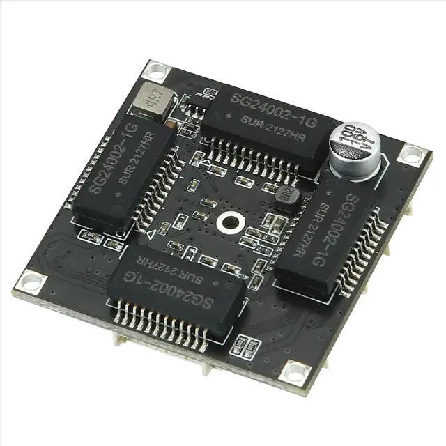 Alt view image 3 of 4 - 38 X 38MINI Mini 4-Port Gigabit Switch Module Industrial Grade Built-in Embedded Security Cable Access