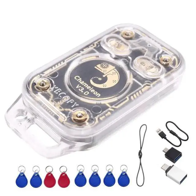 Alt view image 4 of 6 - Chameleon V3.0 Reader Writer RFID Smart Chip Reader ID IC Tag Copyer Smart Card Emulator+ 4XUID/CUID Keychain