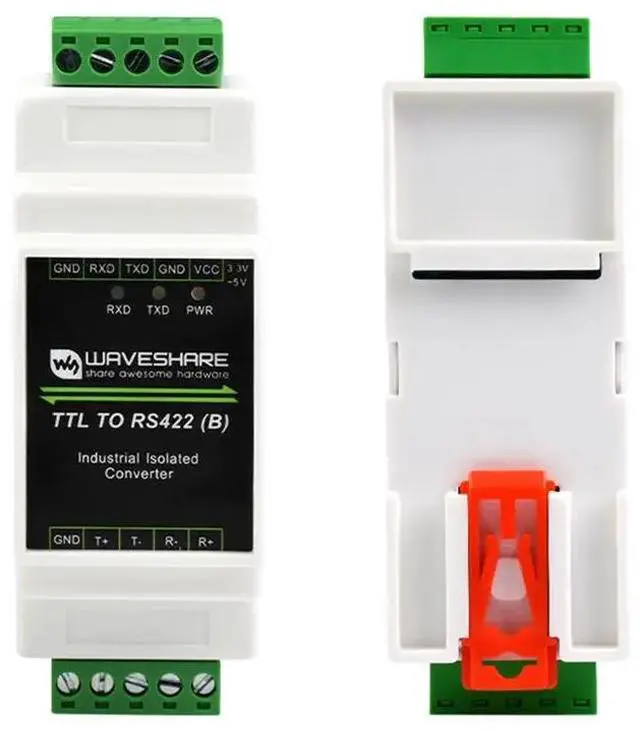 Alt view image 5 of 6 - Industrial Guide TTL to RS422 Module Electrical Isolated TTL to RS422 Serial Port Converter with Isolation