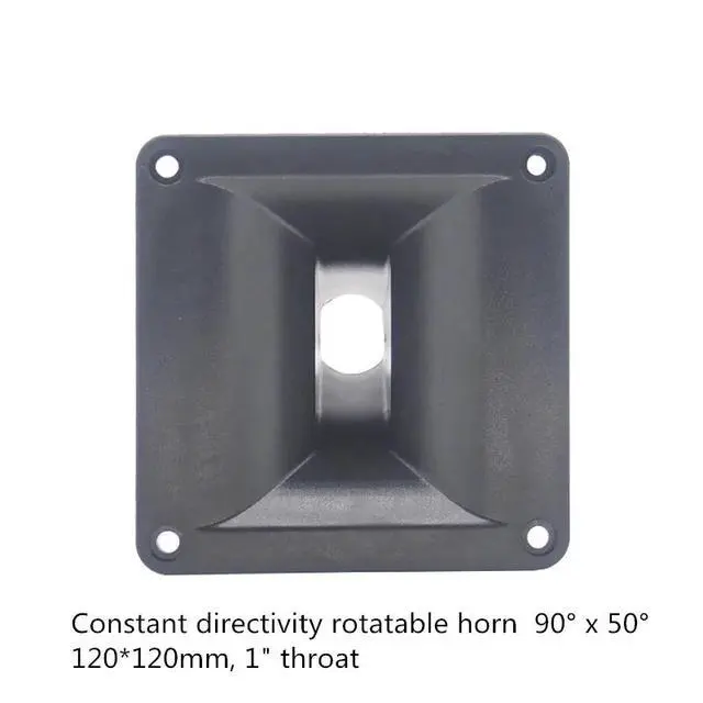 Alt view image 4 of 6 - 2PC DJ Tweeter Speaker Horn 1" Throat 120*120 Car HiFi Piezo Treble For Home Theater Professional Audio Public Address System