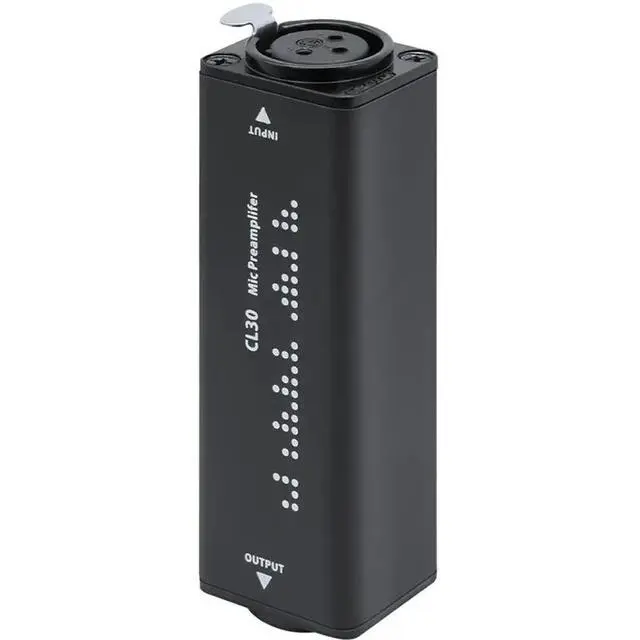 Alt view image 4 of 6 - CL30 Inline Mic Preamp 25Db Gain Low Noise -70Db For Dynamic Ribbon Mic Podcast Live Recording TKLBLS